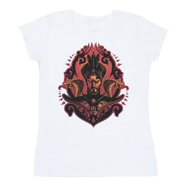 Disney Womens/Ladies Aladdin Movie Jafar Snakes Cotton T-Shirt