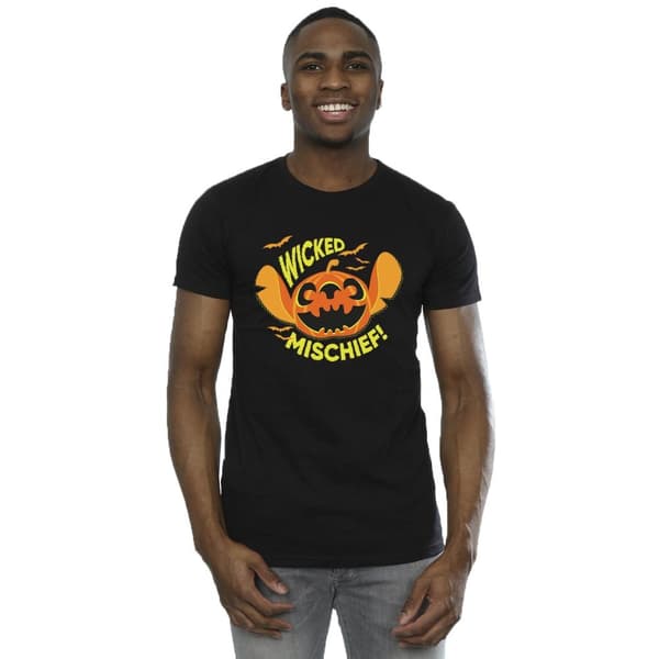 Disney Mens Lilo And Stitch Wicked Mischief T-Shirt