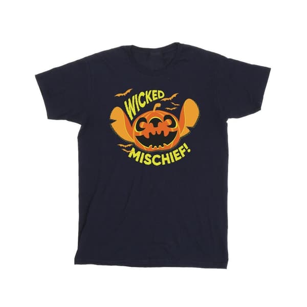 Disney Mens Lilo And Stitch Wicked Mischief T-Shirt