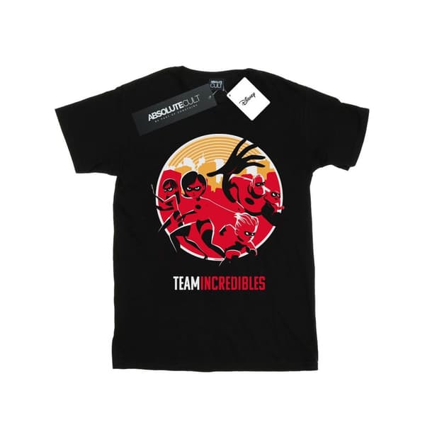 Disney T-shirt i bomull för flickor Incredibles 2 Team Incredibles
