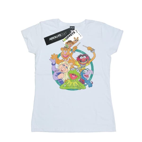 Disney Womens/Ladies The Muppets Group Circle Cotton T-Shirt