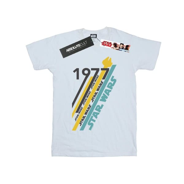 Star Wars Retro 77-randig bomulls-T-shirt för flickor