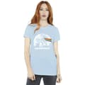 Pikkukuva 2 / 3: Pink Floyd Womens/Ladies Moon Prism Blue Cotton Boyfriend T-Shirt