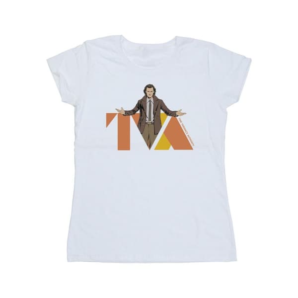 Marvel Dam/Tjej - Loki TVA Pose - Bomulls-T-shirt White XL