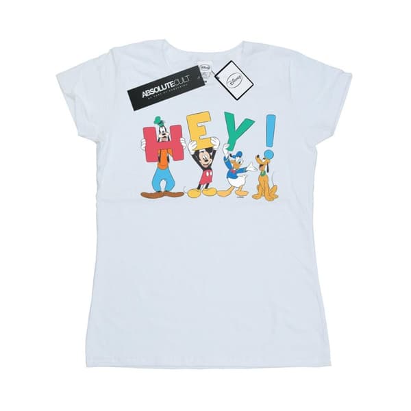 Disney Dam/Tjej Musse Pigg Vänner Hey T-shirt i bomull
