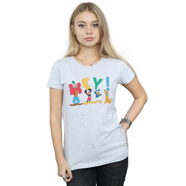Disney Dam/Tjej Musse Pigg Vänner Hey T-shirt i bomull