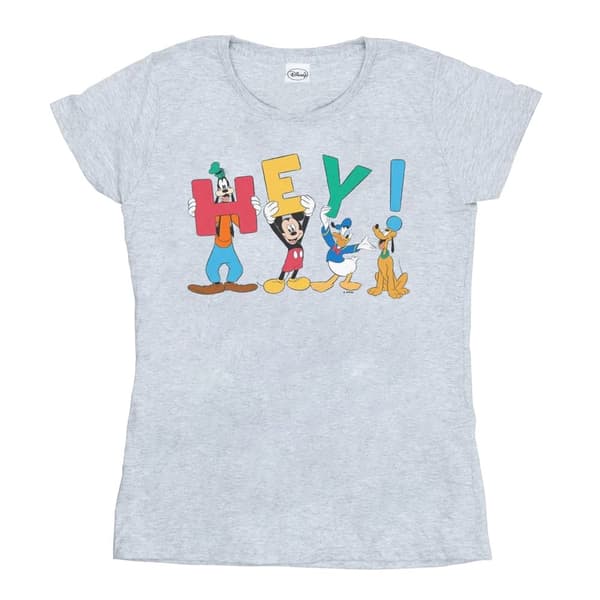 Disney Dam/Tjej Musse Pigg Vänner Hey T-shirt i bomull
