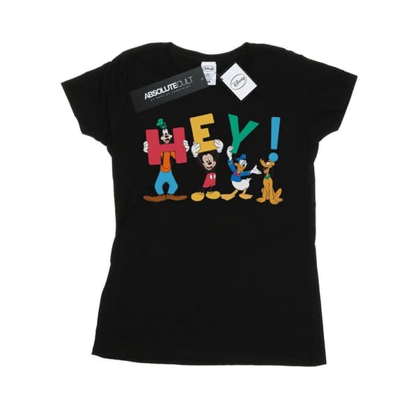 Disney Dam/Tjej Musse Pigg Vänner Hey T-shirt i bomull