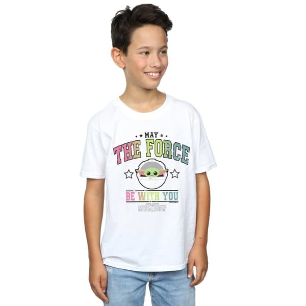 Star Wars Boys The Mandalorian The Force Collegiate T-Shirt