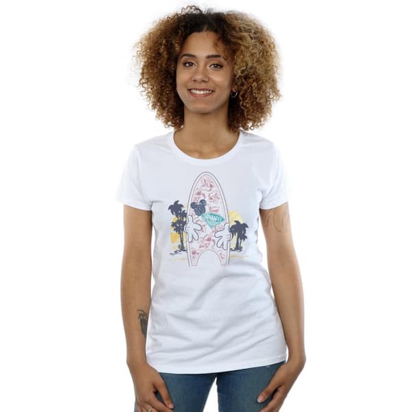 Disney Dam/Tjej Musse Pigg Surf Fever T-shirt i bomull