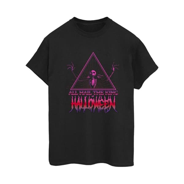 Disney Womens/Ladies The Nightmare Before Christmas Halloween King Cotton Boyfriend T-Shirt