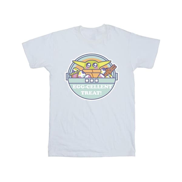 Star Wars Girls The Mandalorian Eggcellent Easter Cotton T-Shirt