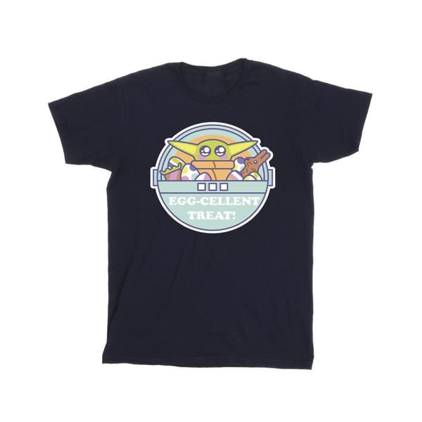 Star Wars Girls The Mandalorian Eggcellent Easter Cotton T-Shirt