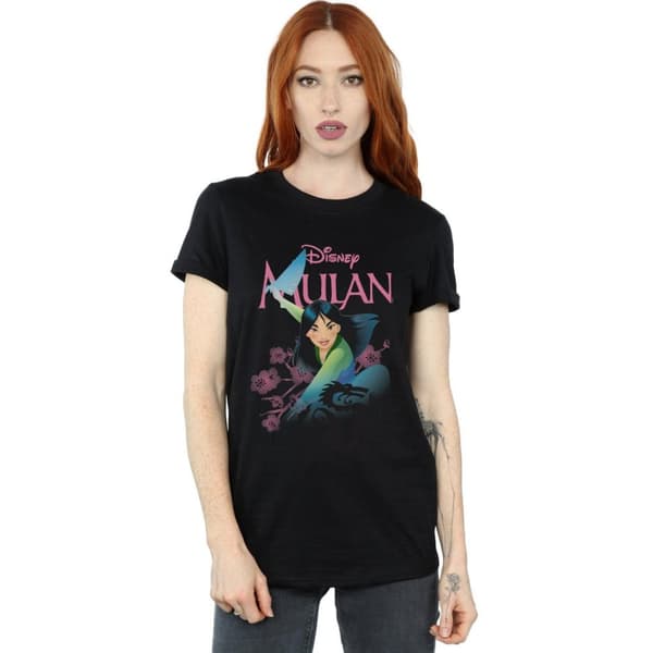 Disney Womens/Ladies Mulan My Own Hero Cotton Boyfriend T-Shirt