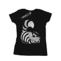 Miniatyrbild 1 av 5: Disney Dam/Tjej Alice i underlandet Mono Cheshire Cat Bomull Boyfriend T-shirt