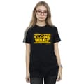 Miniatyrbild 2 av 3: Star Wars Pojkvänströja i bomull med Clone Wars-logotyp - dam/dam