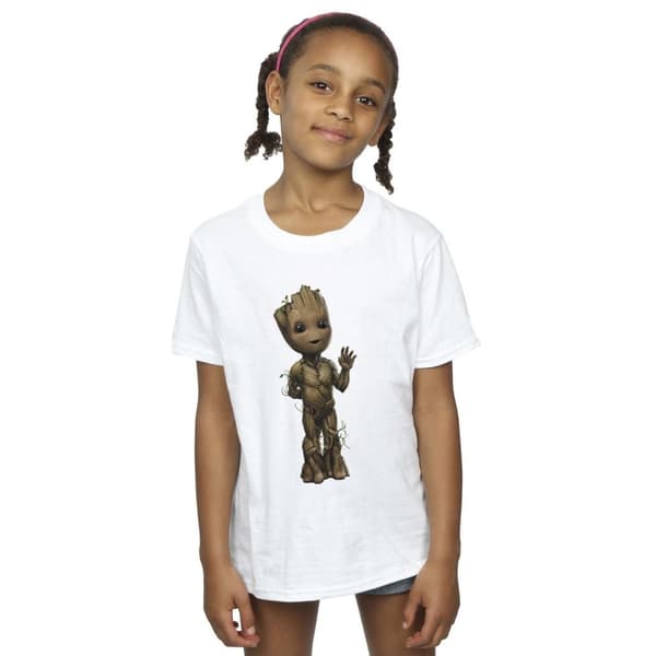 Marvel Girls I Am Groot Wave Pose Cotton T-Shirt