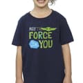 Miniatyrbillede 3 af 4: Star Wars Girls The Mandalorian May The Force Be With You Cotton T-Shirt