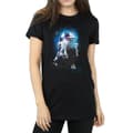 Miniatyrbild 3 av 5: Star Wars Dam/Tjej - De sista jediriddarna R2-D2 Boyfriend-t-shirt i borstad bomull