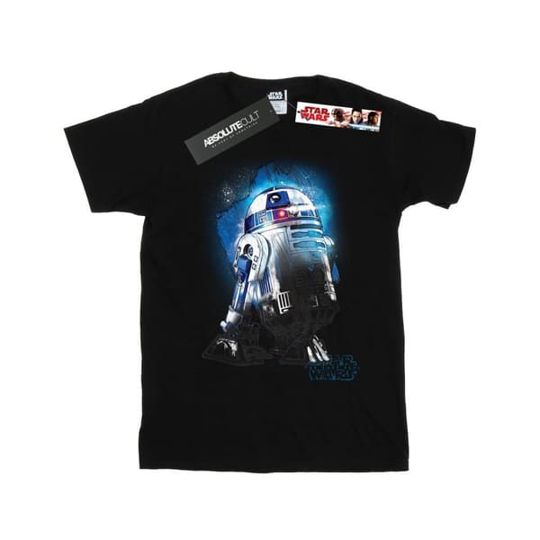 Star Wars Dam/Tjej - De sista jediriddarna R2-D2 Boyfriend-t-shirt i borstad bomull