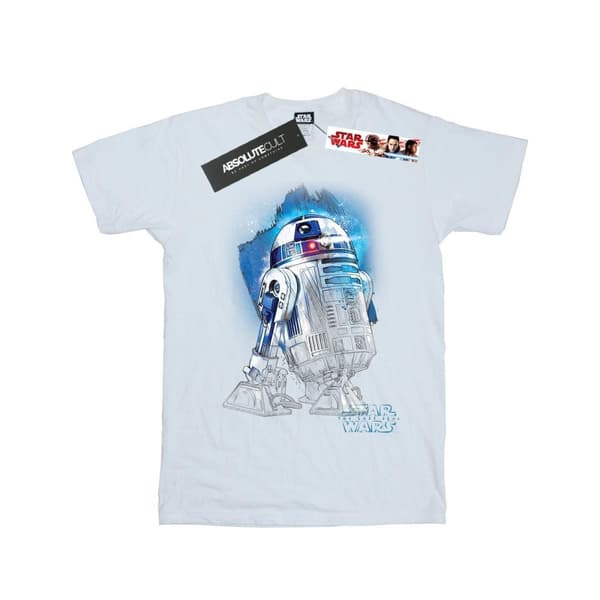 Star Wars Dam/Tjej - De sista jediriddarna R2-D2 Boyfriend-t-shirt i borstad bomull