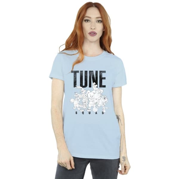 Space Jam: A New Legacy Womens/Ladies Tune Squad Group Cotton Boyfriend T-Shirt