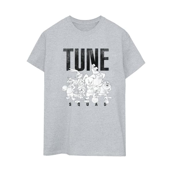 Space Jam: A New Legacy Womens/Ladies Tune Squad Group Cotton Boyfriend T-Shirt