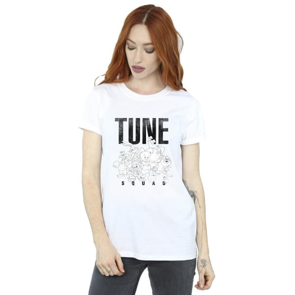 Space Jam: A New Legacy Womens/Ladies Tune Squad Group Cotton Boyfriend T-Shirt