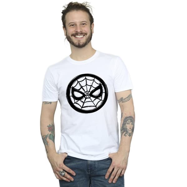Marvel Mens Spider-Man Chest Logo T-Shirt
