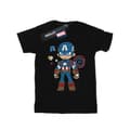 Miniatyrbillede 1 af 3: Marvel Womens/Ladies Captain America Sketch Cotton Boyfriend T-Shirt
