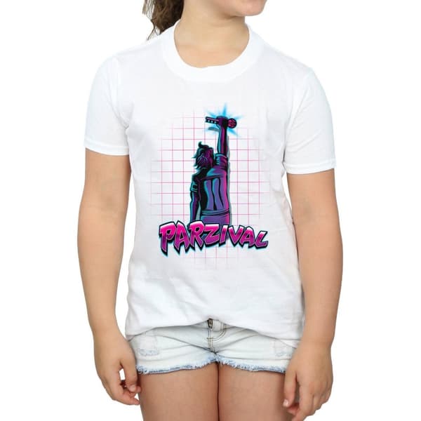 Ready Player One Parzival Key T-shirt i bomull för flickor