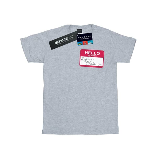 Friends Mens Regina Phalange Name Tag T-Shirt Sports Grey 3XL