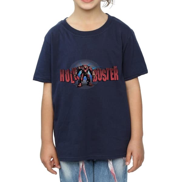Marvel Girls Avengers Infinity War Hulkbuster 2.0 T-shirt i bomull