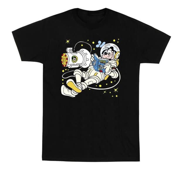 Disney Pojkar - Goofy läser i rymden - T-shirt
