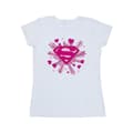 Pikkukuva 1 / 3: DC Comics Womens/Ladies Superman Pink Hearts And Stars Logo Cotton T-Shirt