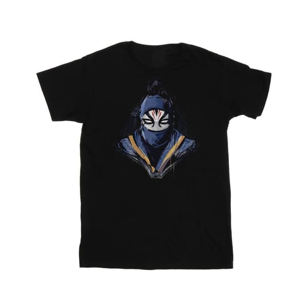 Marvel Boys Shang-Chi And The Legend Of The Ten Rings Razor Fist Masked Paint T-Shirt Black 7-8 Years