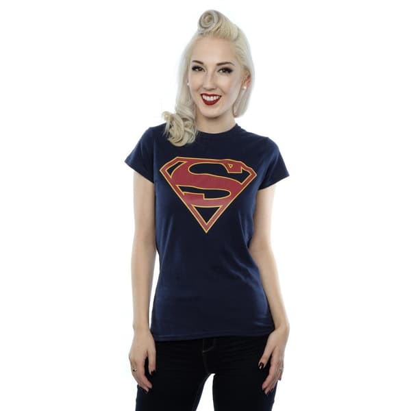 DC Comics Womens/Ladies Supergirl Logo Cotton T-Shirt