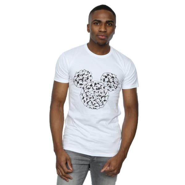 Disney Mens Mickey Mouse Head Of Hands T-Shirt