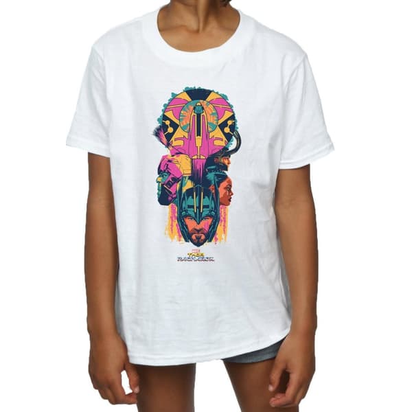 Marvel Girls Thor Ragnarok Character Totem Cotton T-Shirt