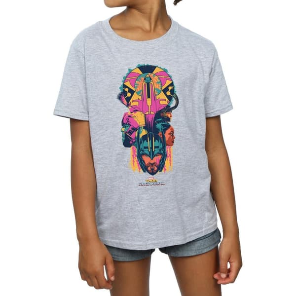 Marvel Girls Thor Ragnarok Character Totem T-shirt i bomull