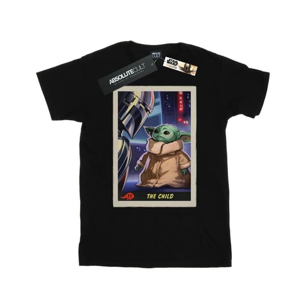 Star Wars Girls The Mandalorian The Child Card Cotton T-Shirt