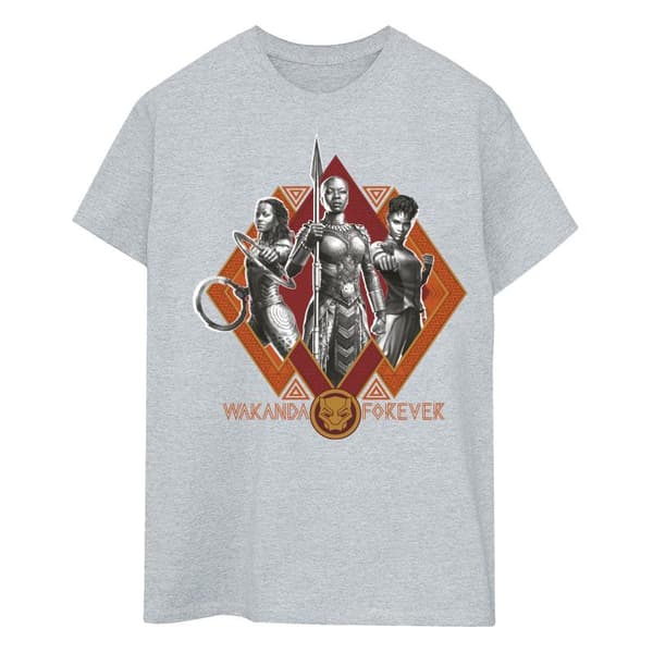 Marvel Mens Wakanda Forever Female Warriors Stance T-Shirt