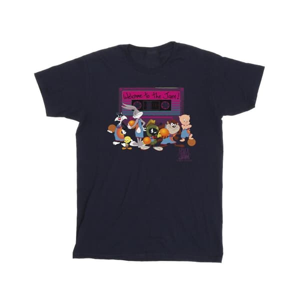 Space Jam: A New Legacy Boys Team Cassette T-Shirt Navy Blue 12-13 Years