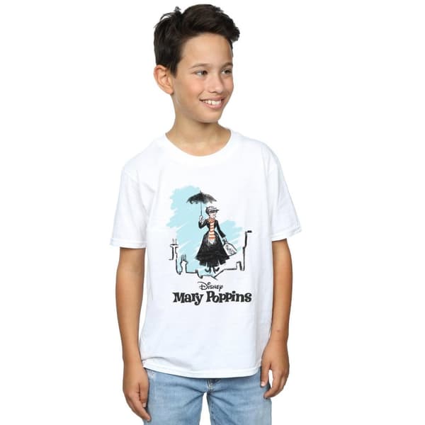 Disney Mary Poppins landning på taket - T-shirt i färg för pojkar