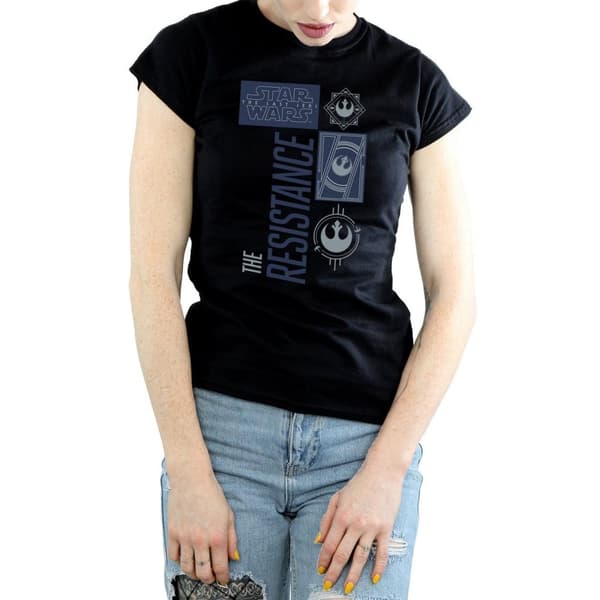 Star Wars Womens/Ladies The Last Jedi The Resistance Cotton T-Shirt
