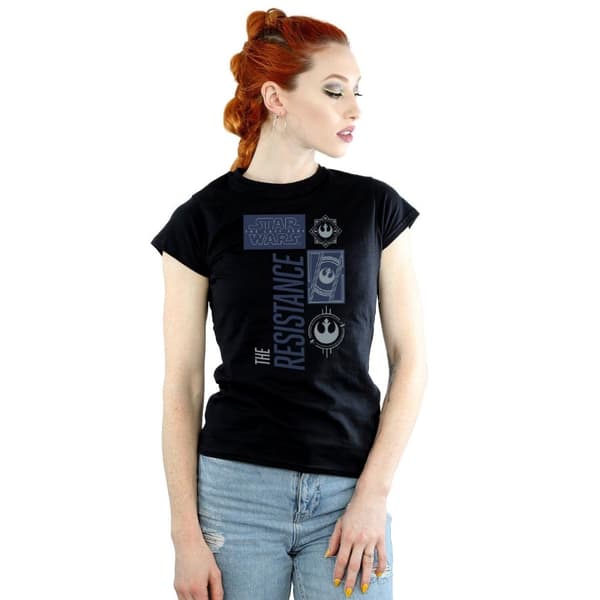 Star Wars Womens/Ladies The Last Jedi The Resistance Cotton T-Shirt