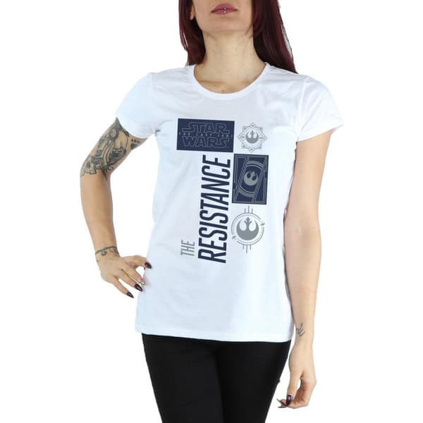 Star Wars Womens/Ladies The Last Jedi The Resistance Cotton T-Shirt