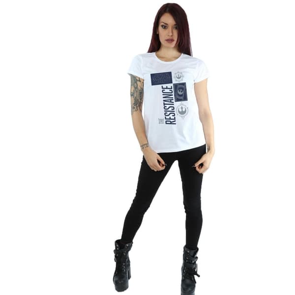 Star Wars Womens/Ladies The Last Jedi The Resistance Cotton T-Shirt