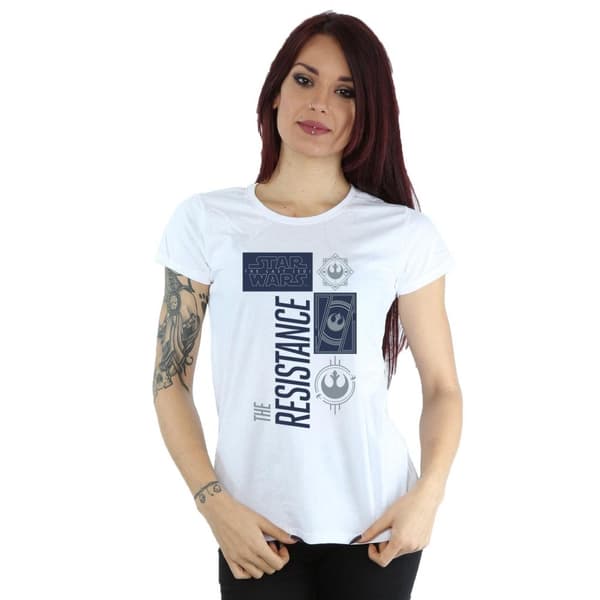 Star Wars Womens/Ladies The Last Jedi The Resistance Cotton T-Shirt