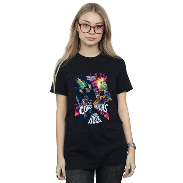 Marvel Dam/Tjej Thor Ragnarok Grandmaster Presents Boyfriend T-shirt i bomull